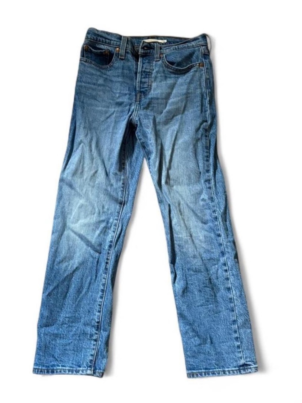 Classic Women’s Blue Denim Jeans wedgie straight size 24